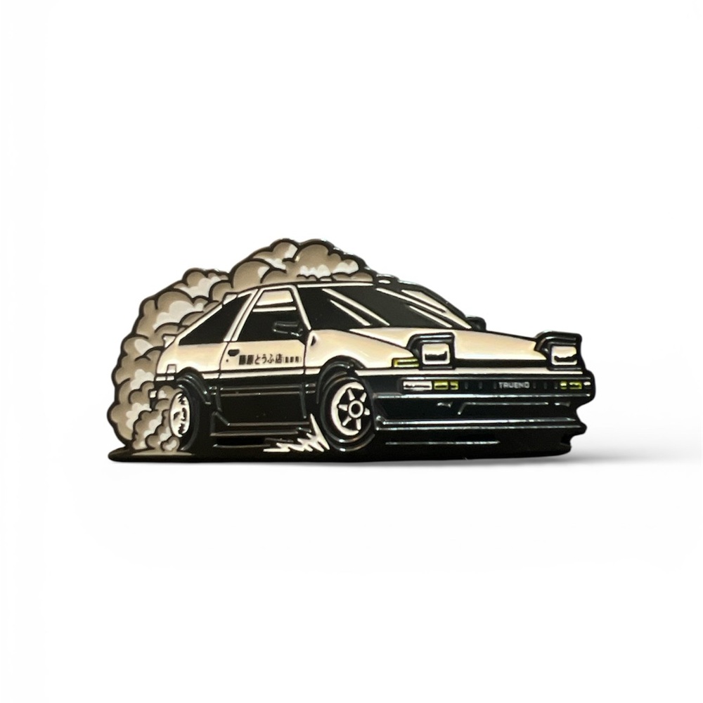 Drifting Car Enamel Pin